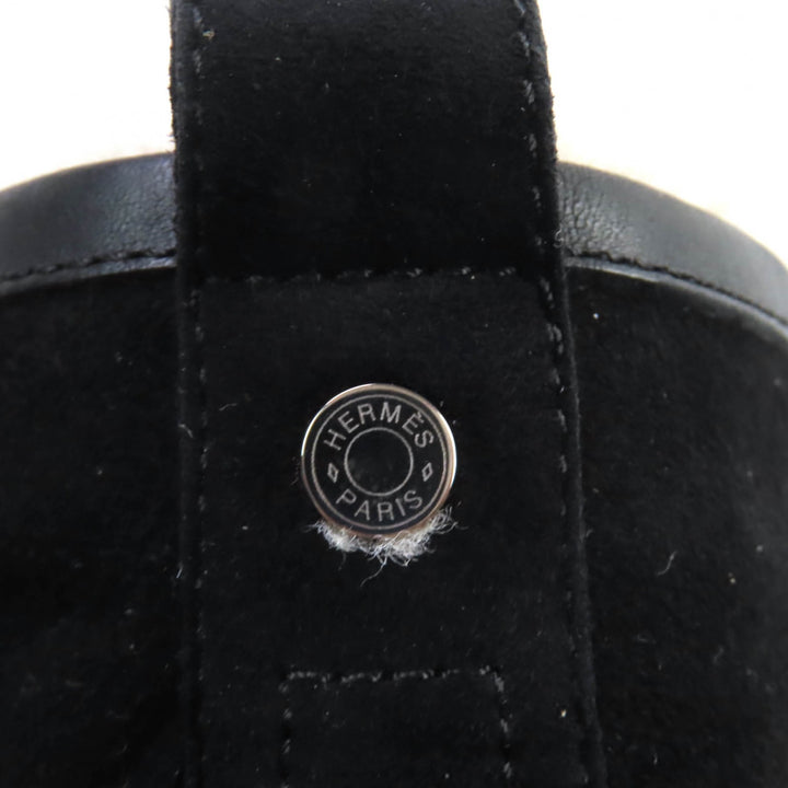 Great HERMES High cut sneakers JIMMY black Suede leather Women 35.5