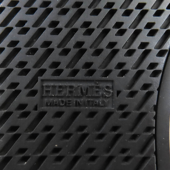 HERMES ハイカットスニーカー JIMMY ブラック スエードレザー レディース 35.5