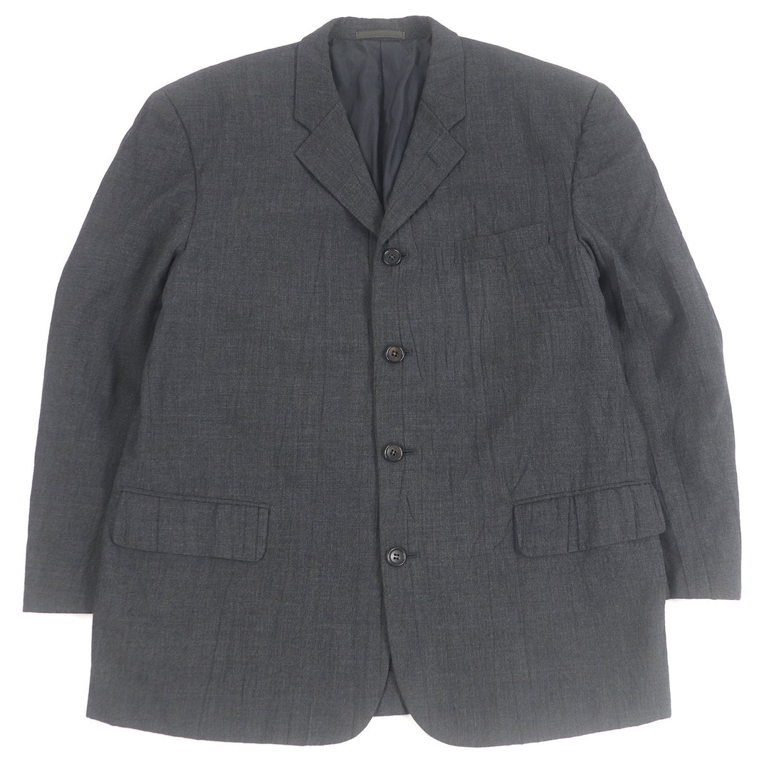 良品 COMME des GARCONS HOMME テーラードジャケット 96AW アーカイブ シワ加工 シングル