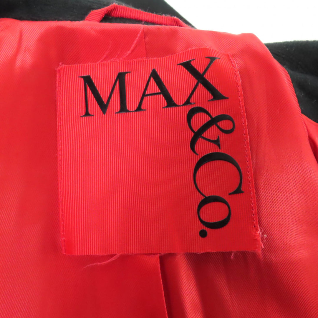 Great MAX&CO coat black polyamide Women 38 70140823