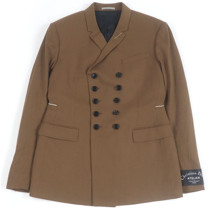 Dior HOMME テーラードジャケット ATELIER ダブルブレスト ブラウン 46 833C246M4321
