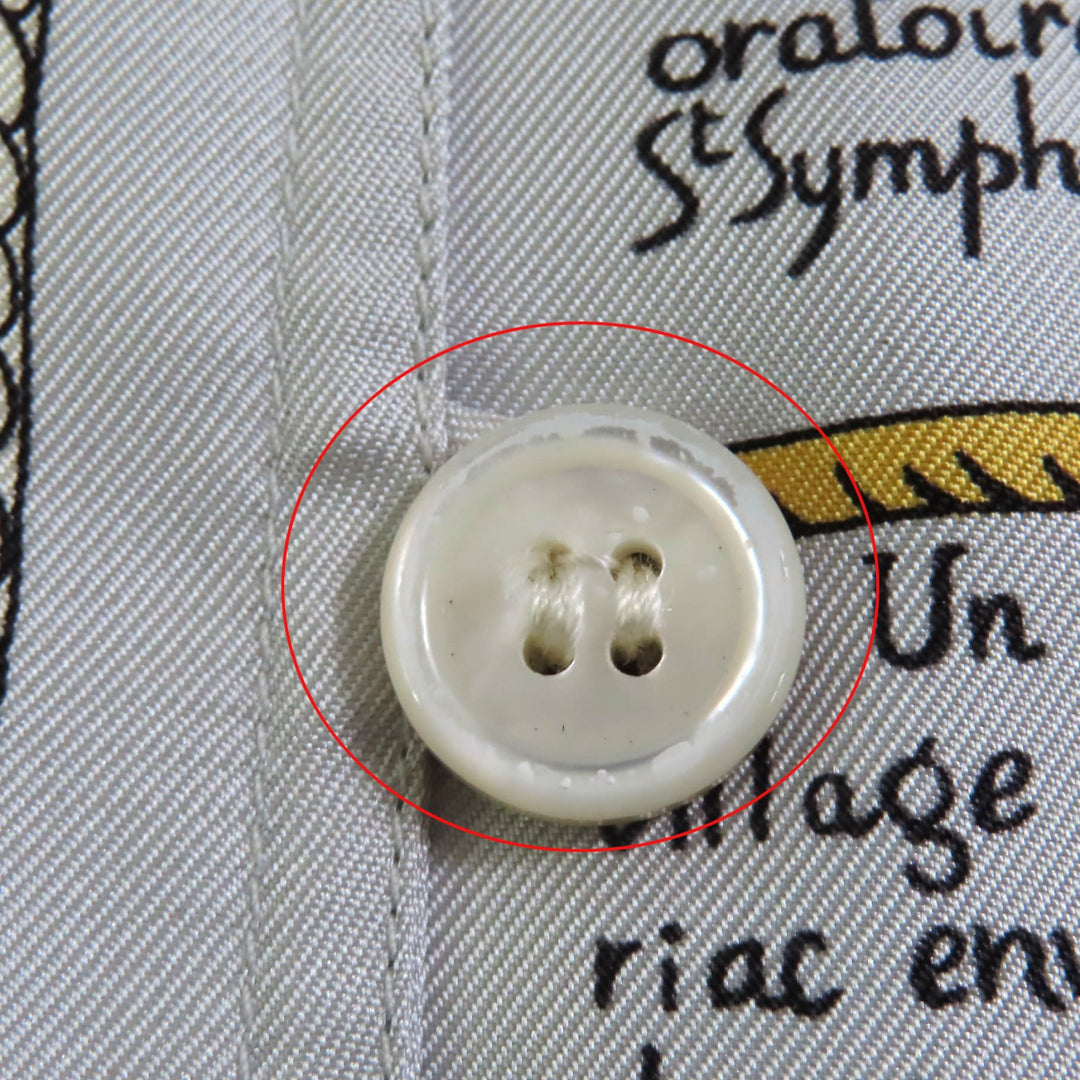 Excellent HERMES Short sleeve shirt Mont Saint-Michel Multi silk Women 38