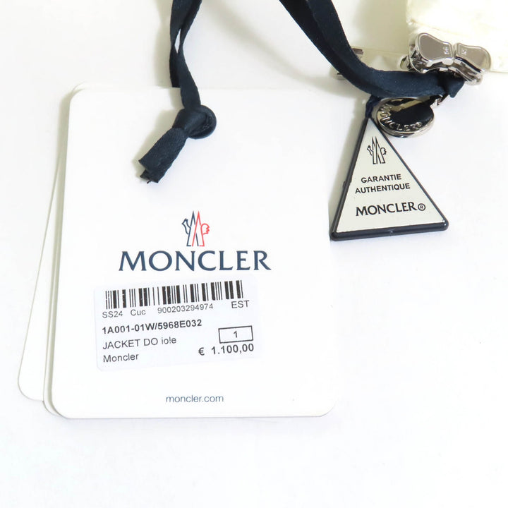 新品 MONCLER ナイロンジャケット IOLE オーバーサイズシルエット ホワイト ナイロン レディース 1