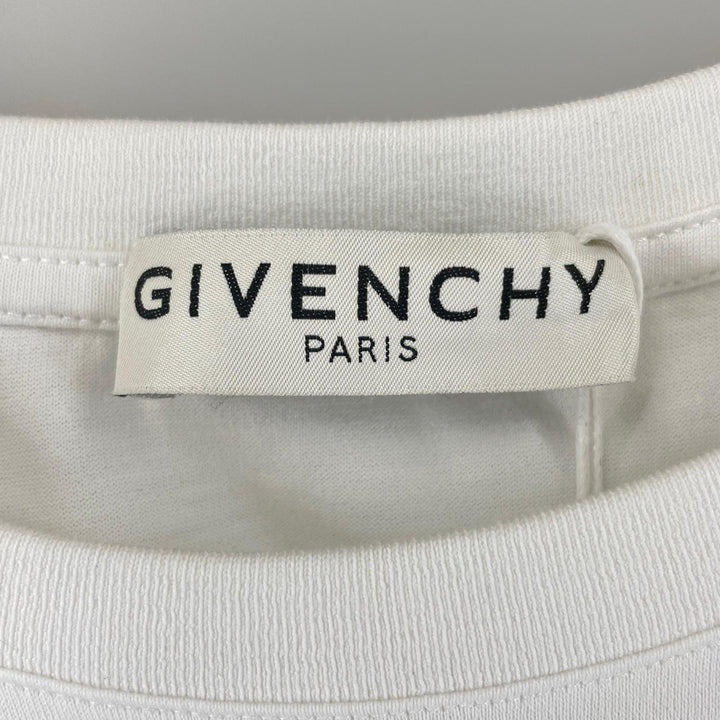 美品 GIVENCHY 半袖Tシャツ BM70RL3002 レインボーロゴ コットン メンズ L