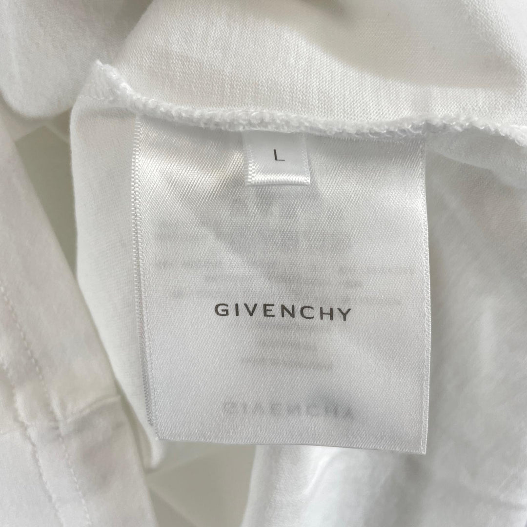美品 GIVENCHY 半袖Tシャツ BM70RL3002 レインボーロゴ コットン メンズ L