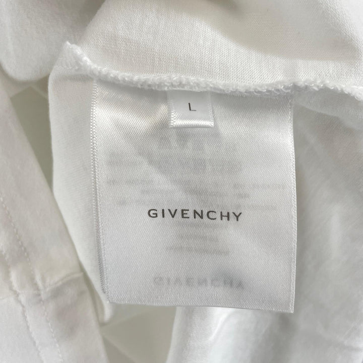 美品 GIVENCHY 半袖Tシャツ BM70RL3002 レインボーロゴ コットン メンズ L
