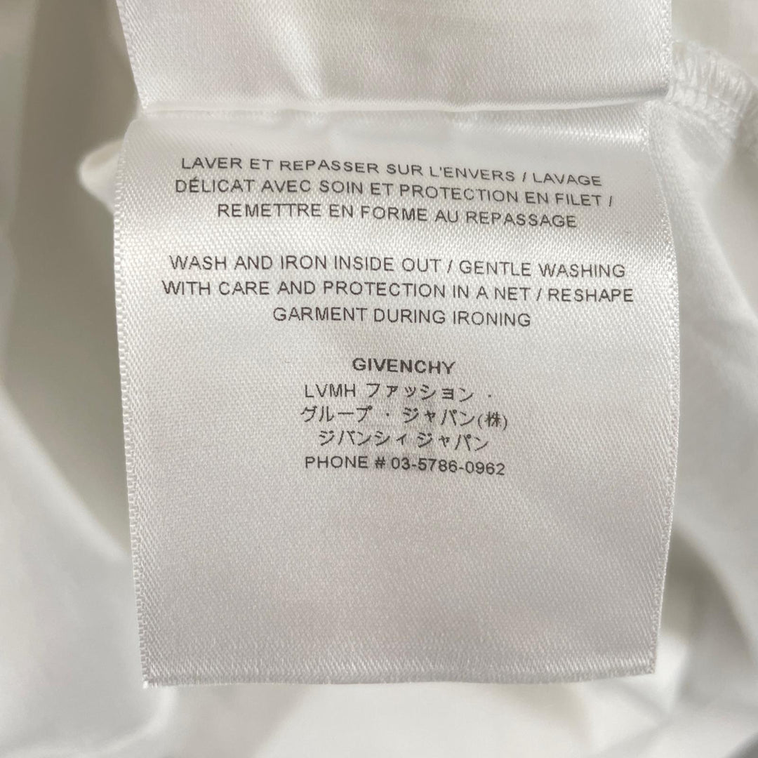 美品 GIVENCHY 半袖Tシャツ BM70RL3002 レインボーロゴ コットン メンズ L