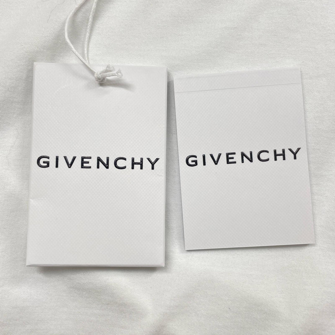 美品 GIVENCHY 半袖Tシャツ BM70RL3002 レインボーロゴ コットン メンズ L