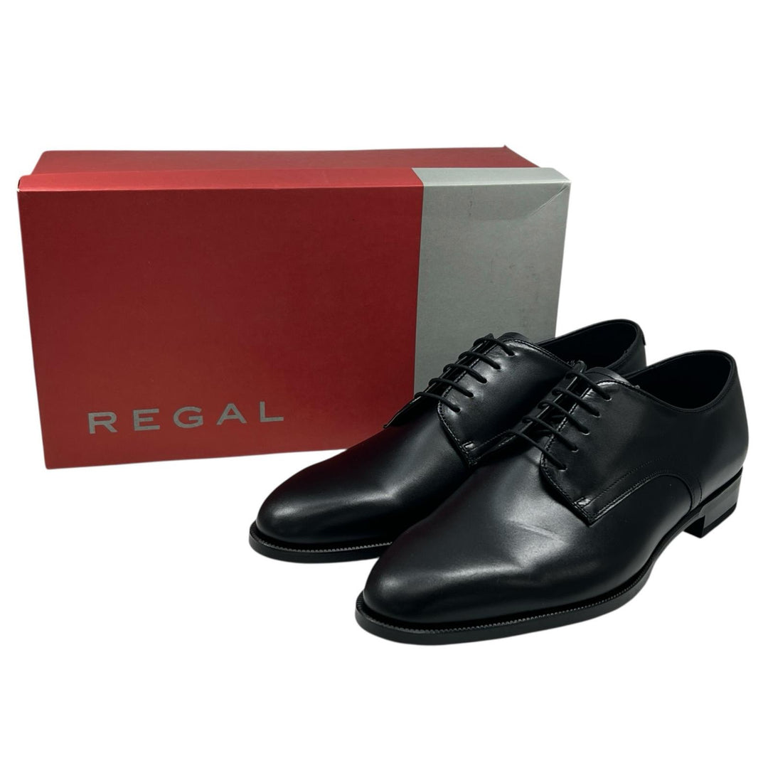 新品 REGAL レザーシューズ プレーントゥ ビジネスシューズ ブラックレザー メンズ 26.5