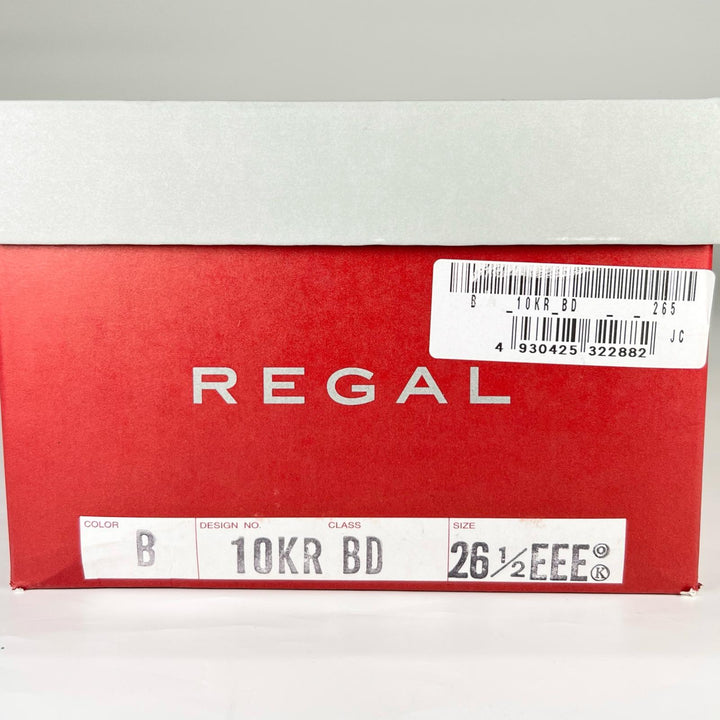 新品 REGAL レザーシューズ プレーントゥ ビジネスシューズ ブラックレザー メンズ 26.5