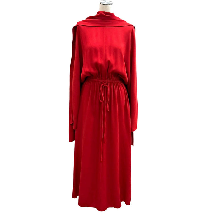 Excellent VALENTINO one piece Red Rayon Women 36 SB0VAP6350F