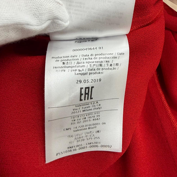 Excellent VALENTINO one piece Red Rayon Women 36 SB0VAP6350F