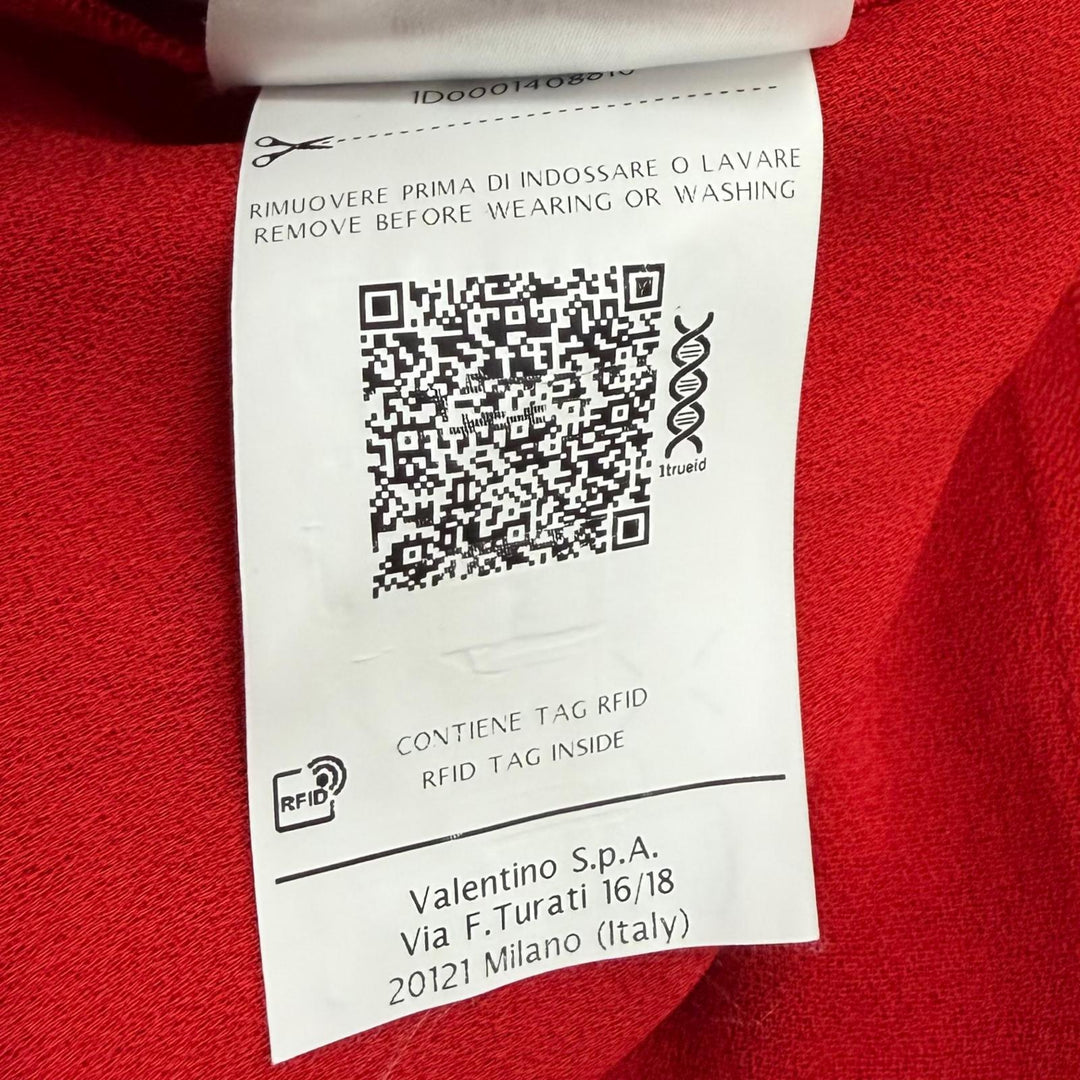 Excellent VALENTINO one piece Red Rayon Women 36 SB0VAP6350F