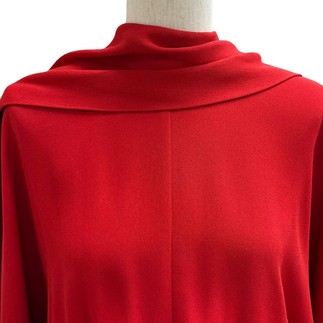 Excellent VALENTINO one piece Red Rayon Women 36 SB0VAP6350F