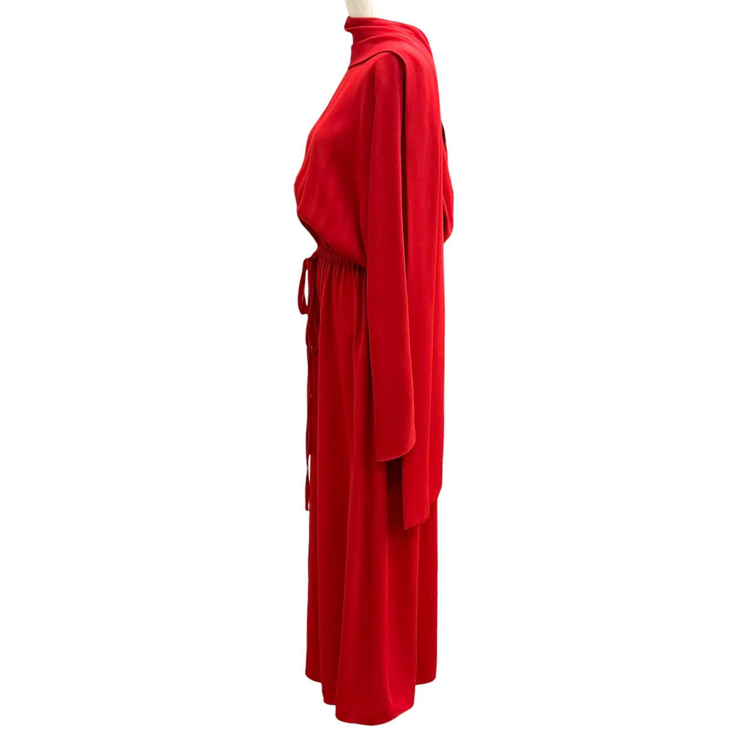 Excellent VALENTINO one piece Red Rayon Women 36 SB0VAP6350F