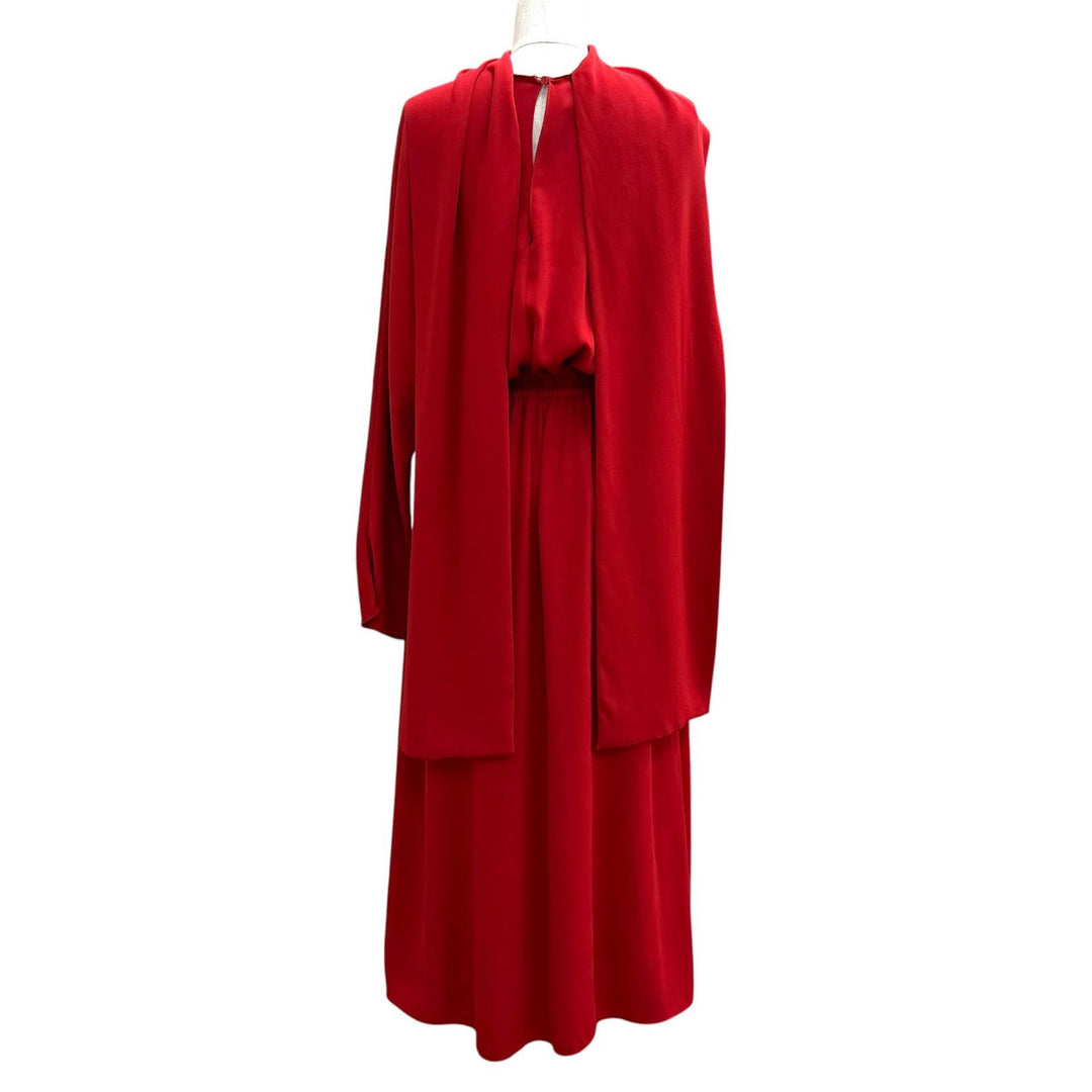 Excellent VALENTINO one piece Red Rayon Women 36 SB0VAP6350F