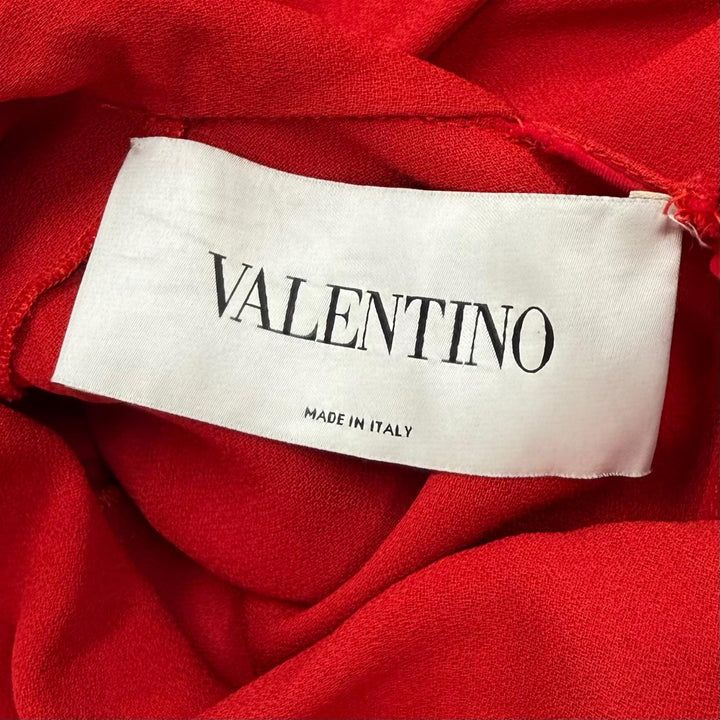 Excellent VALENTINO one piece Red Rayon Women 36 SB0VAP6350F