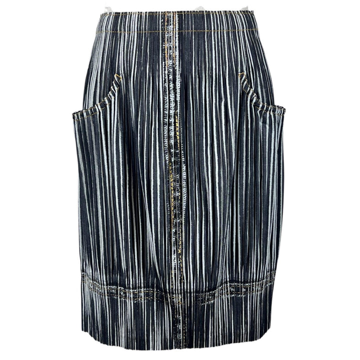 PLEATS PLEASE スカート デニム転写タイツ 大きいサイズ マルチカラー 5 PP01-JG594