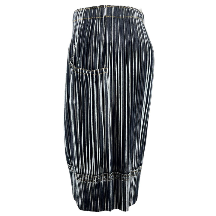 Excellent PLEATS PLEASE skirt Denim transfer tights, large size 5 PP01-JG594