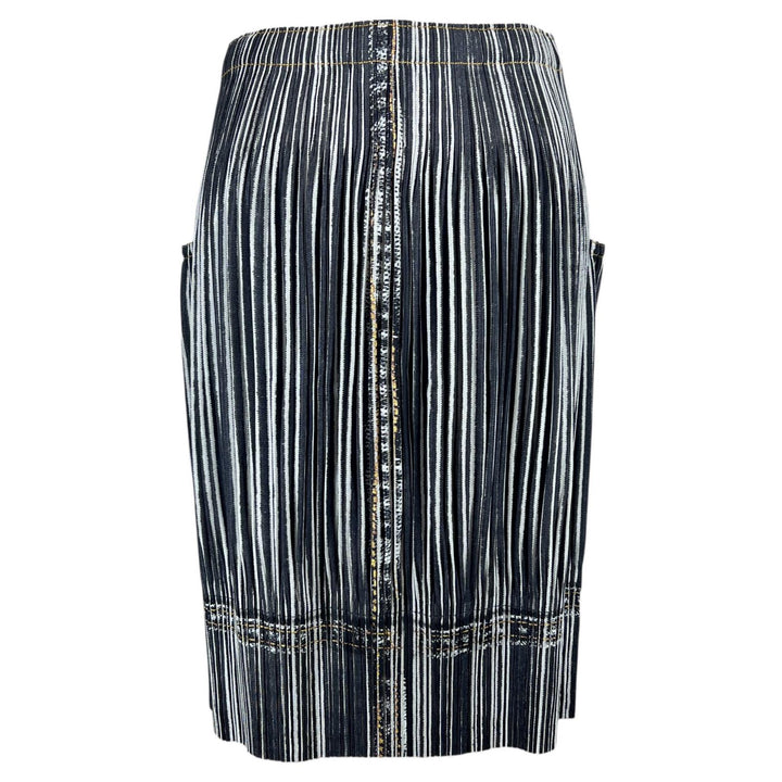 PLEATS PLEASE スカート デニム転写タイツ 大きいサイズ マルチカラー 5 PP01-JG594