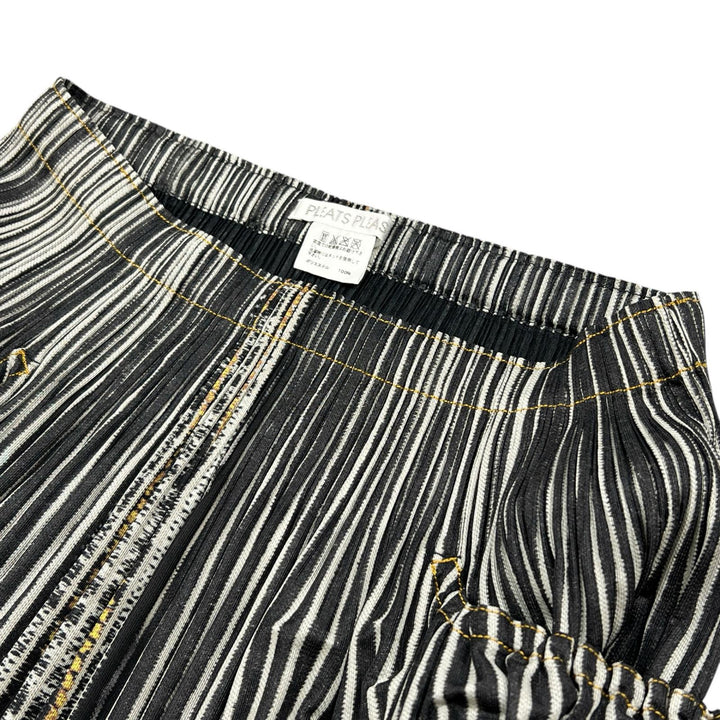 PLEATS PLEASE スカート デニム転写タイツ 大きいサイズ マルチカラー 5 PP01-JG594