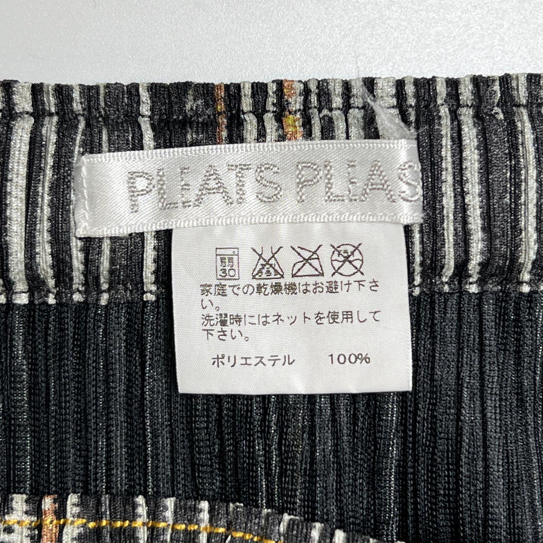 PLEATS PLEASE スカート デニム転写タイツ 大きいサイズ マルチカラー 5 PP01-JG594