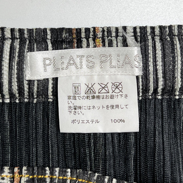 PLEATS PLEASE スカート デニム転写タイツ 大きいサイズ マルチカラー 5 PP01-JG594
