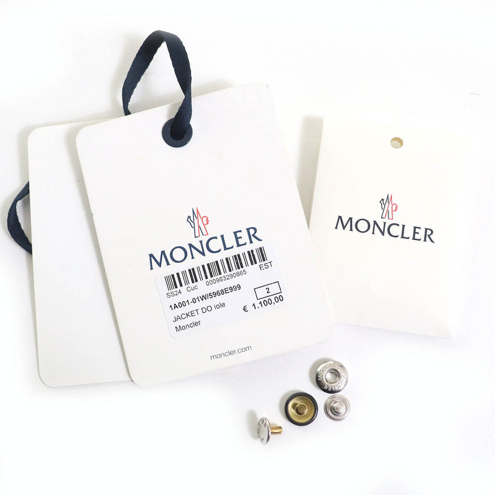 Excellent MONCLER GRENOBLE Down vest SORAPIS Logo Button off white Women 0