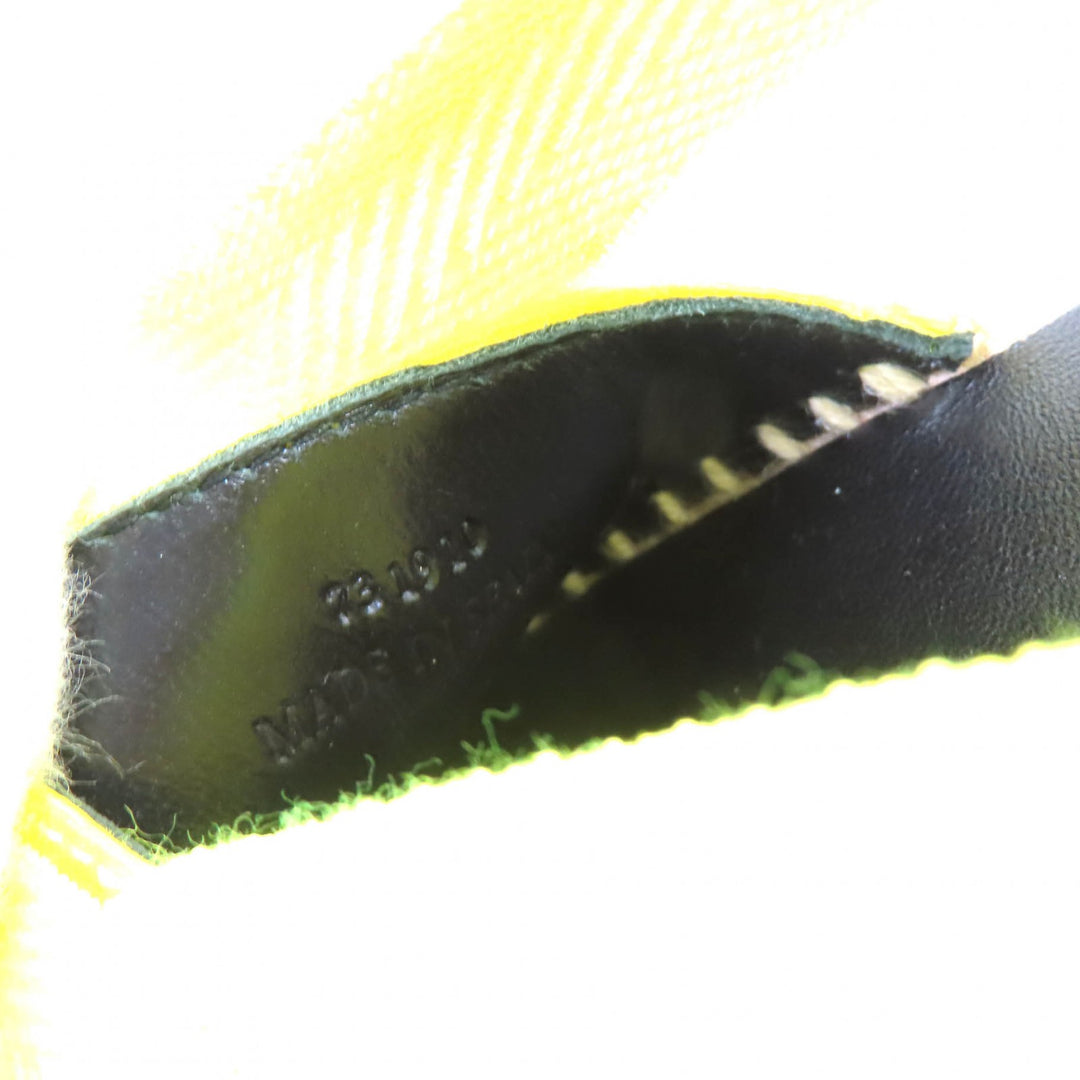Pristine LOEWE Sandals Lace-up espadrilles with jewels Neon yellow Jute Women 36