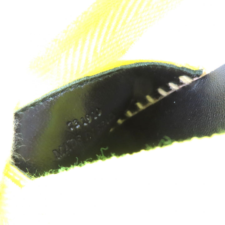 Pristine LOEWE Sandals Lace-up espadrilles with jewels Neon yellow Jute Women 36