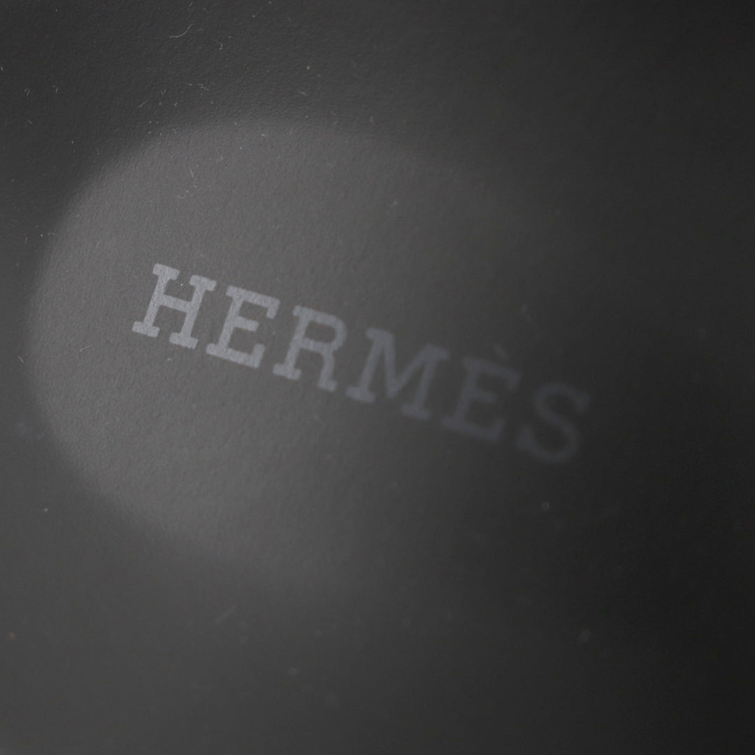 Pristine HERMES Sandals Hercules Black navy leather mens 44