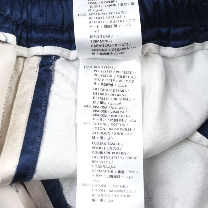 GUCCI ショートパンツ サテン GGスター ドローストリング ネイビー アイボリー レッド アセテート メンズ 44 575325