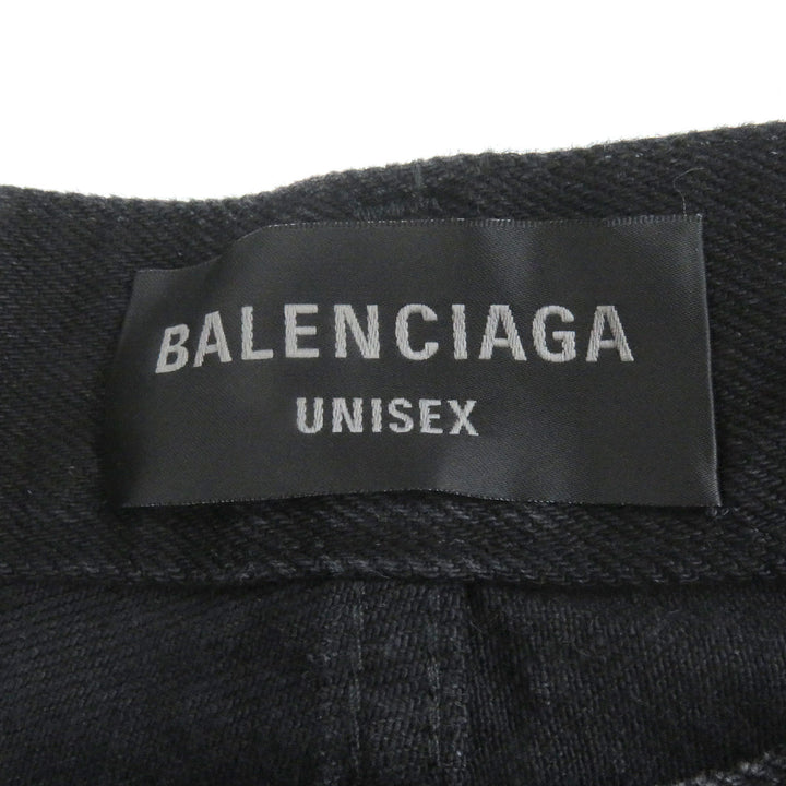 Pristine BALENCIAGA Denim pants Super Destroy Denim Pants black mens S 745248