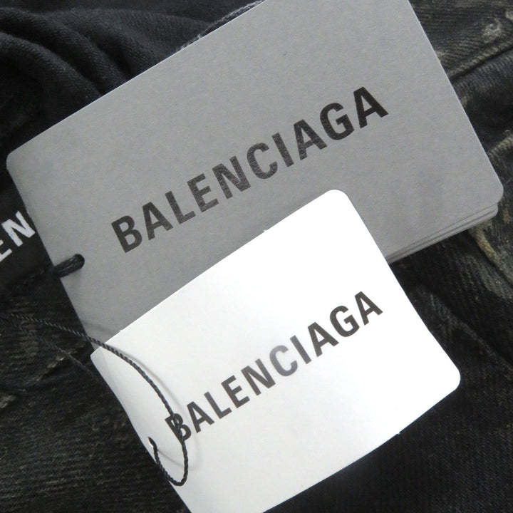 Pristine BALENCIAGA Denim pants Super Destroy Denim Pants black mens S 745248