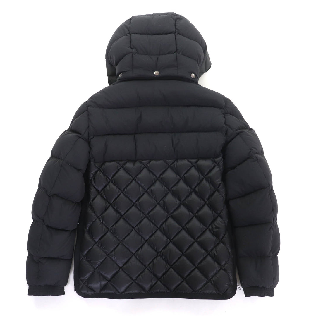 Great MONCLER Down jacket TANGUY Logo patch and hooded design black Nylon mens 0