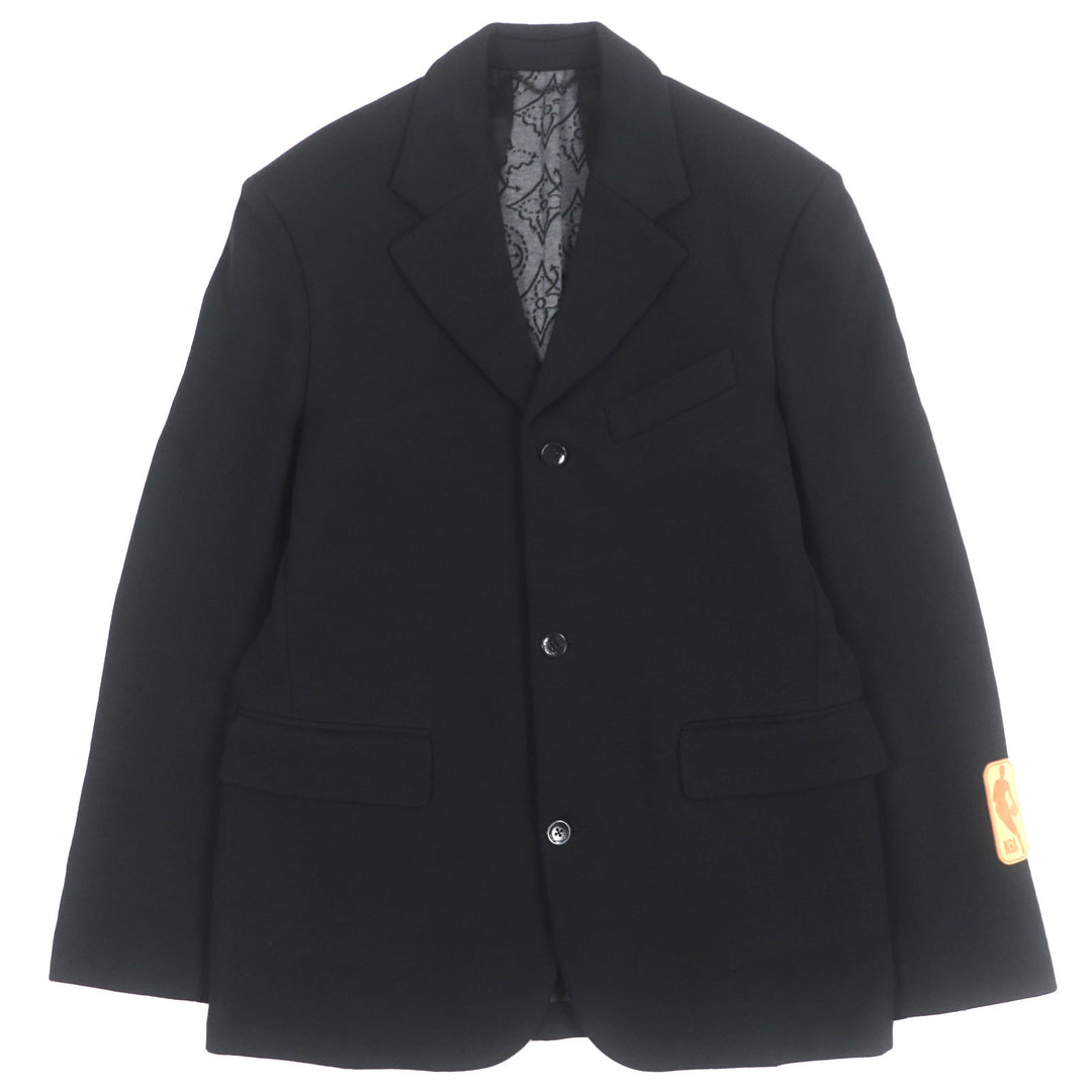Excellent LOUIS VUITTON×NBA tailored jacket black wool mens 46