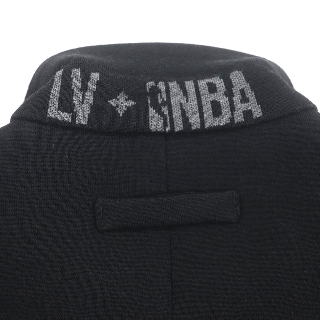 Excellent LOUIS VUITTON×NBA tailored jacket black wool mens 46