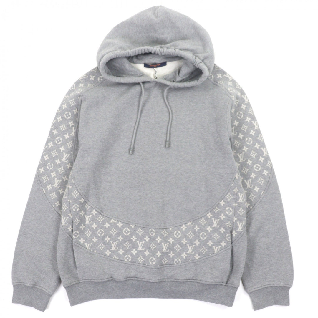 Great LOUIS VUITTON hoodie gray cotton mens L