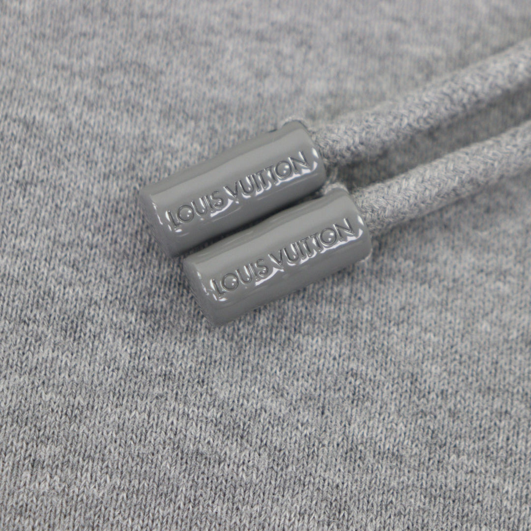 Great LOUIS VUITTON hoodie gray cotton mens L