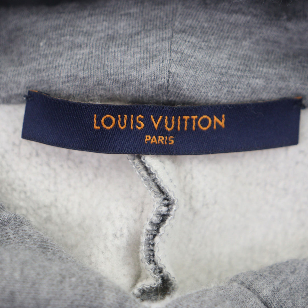 Great LOUIS VUITTON hoodie gray cotton mens L