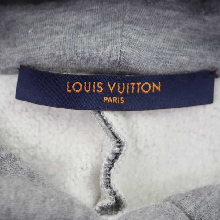 Great LOUIS VUITTON hoodie gray cotton mens L