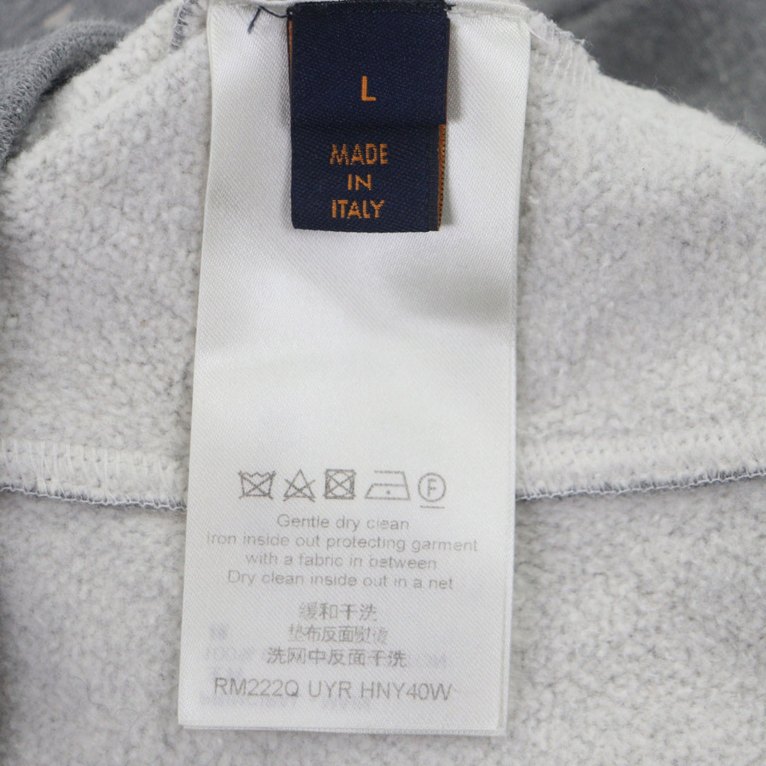 Great LOUIS VUITTON hoodie gray cotton mens L