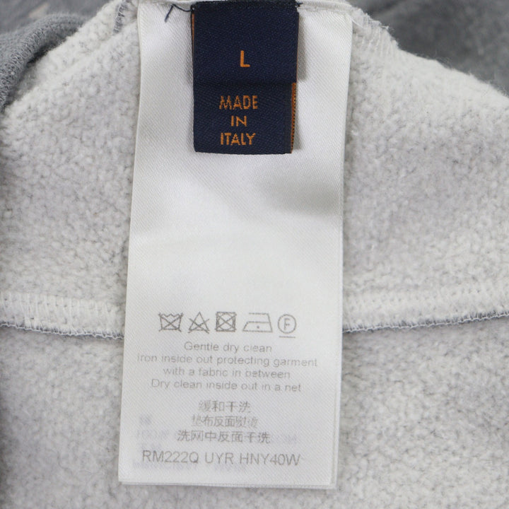 Great LOUIS VUITTON hoodie gray cotton mens L