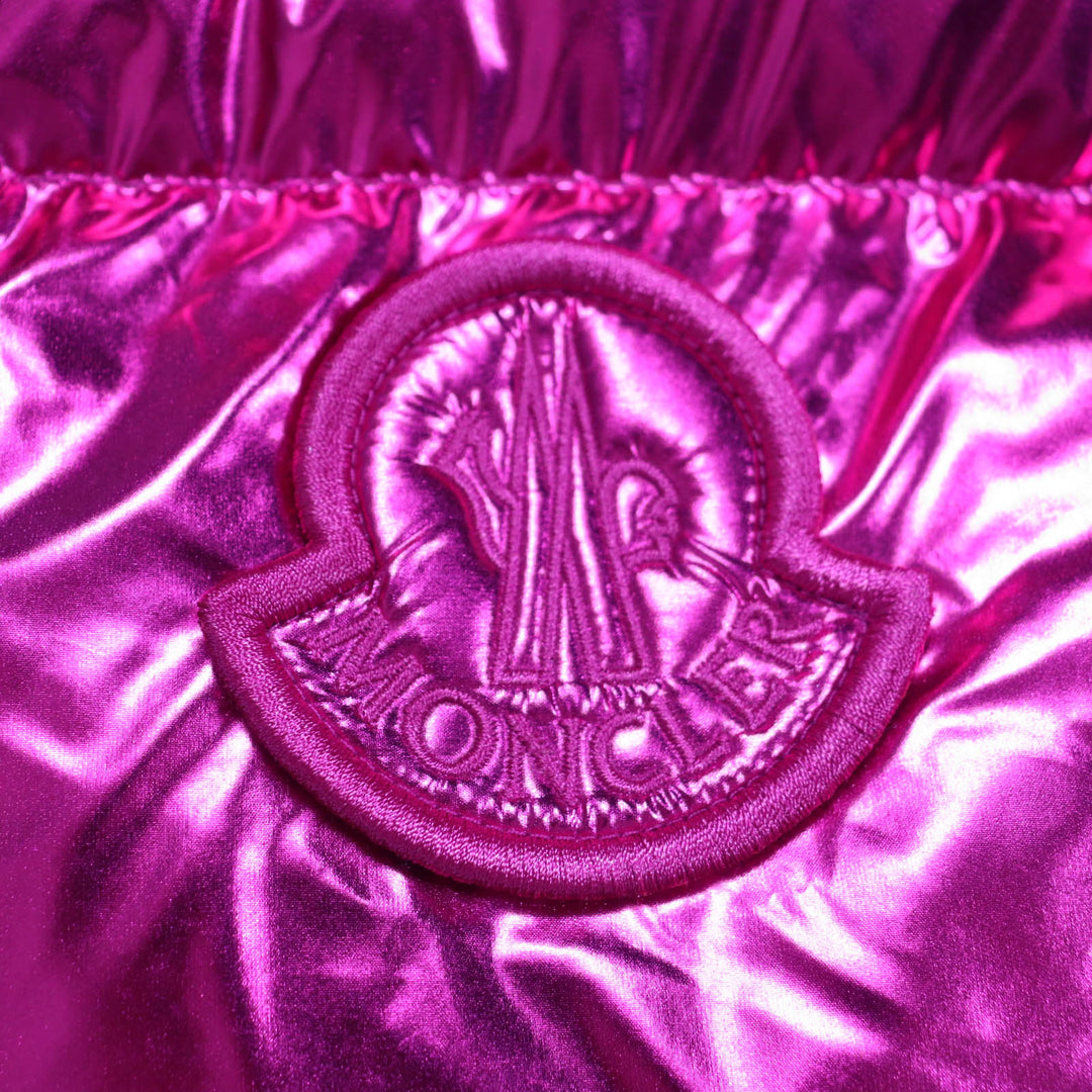良好 MONCLER ダウンベスト BLAVET ピンク ナイロン レディース 0