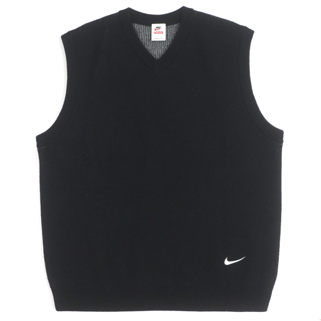 素晴らしい Supreme NIKE ベスト セーターベスト ブラック ポリエステル メンズ L HF9638-010