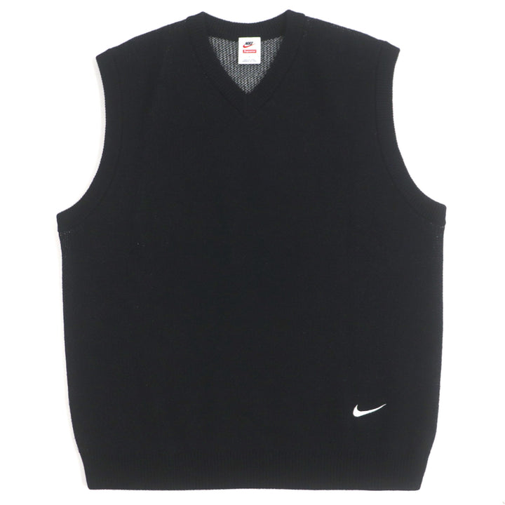 素晴らしい Supreme NIKE ベスト セーターベスト ブラック ポリエステル メンズ L HF9638-010