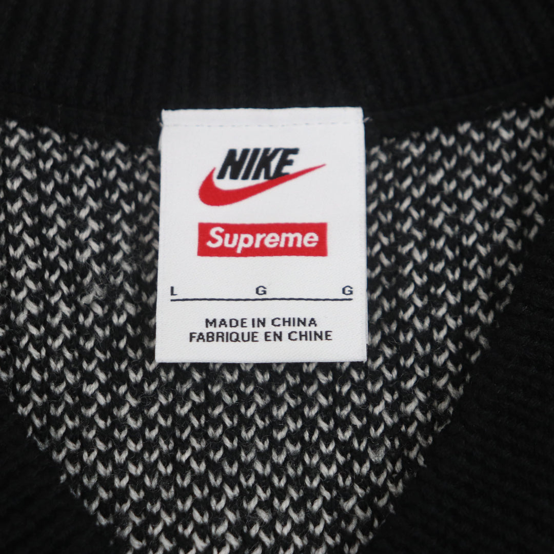 素晴らしい Supreme NIKE ベスト セーターベスト ブラック ポリエステル メンズ L HF9638-010