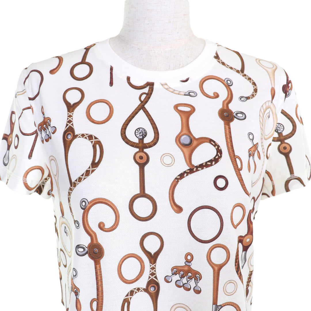 Pristine HERMES one piece Panoply du Cuir cotton Women 36 4E4527DN