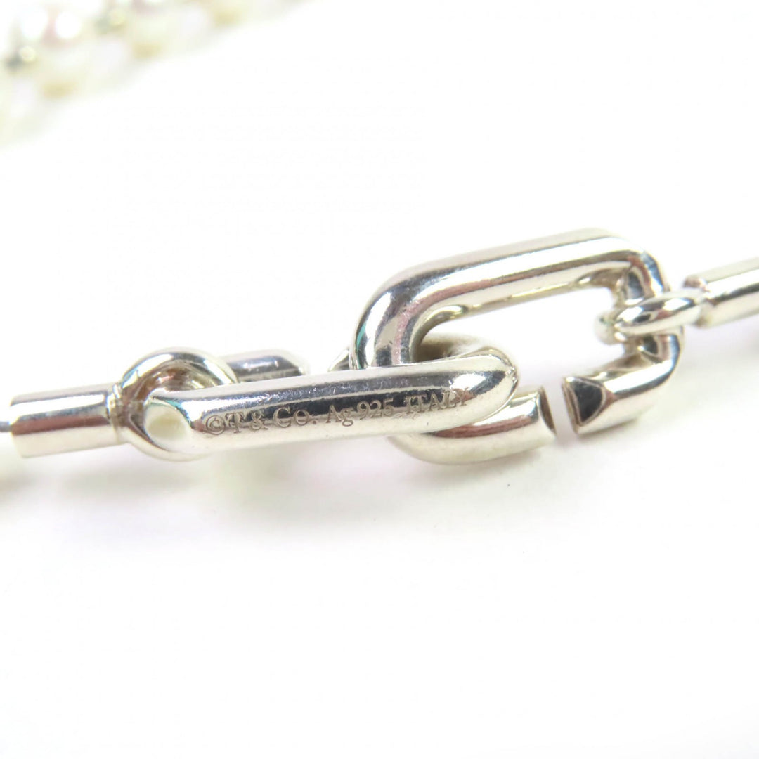 TIFFANY&Co. bracelet Medium Pearl Rock Bracelet Silver AG925 Women