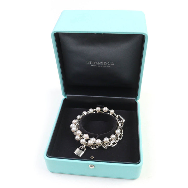 TIFFANY&Co. bracelet Medium Pearl Rock Bracelet Silver AG925 Women